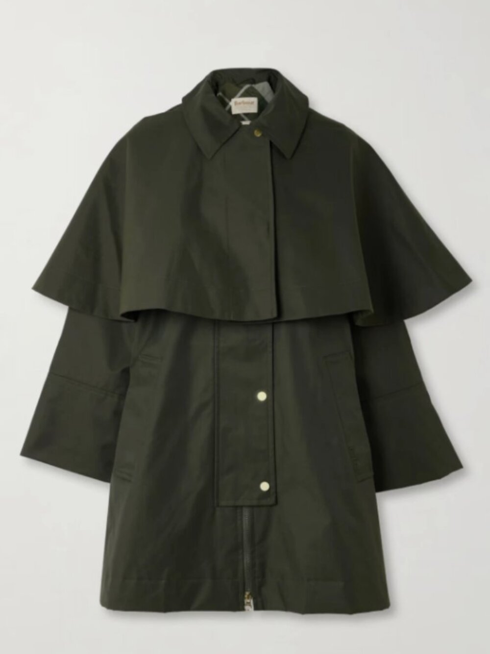 Barbour FIA CAPED (Removable )TWILL Water Resistant Jacket MSRP$420 British Chic - Picture 10 of 16